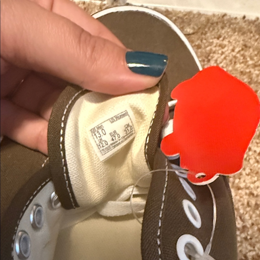 Vans Men's Olive Canvas Sneakers - Picture 3 of 6